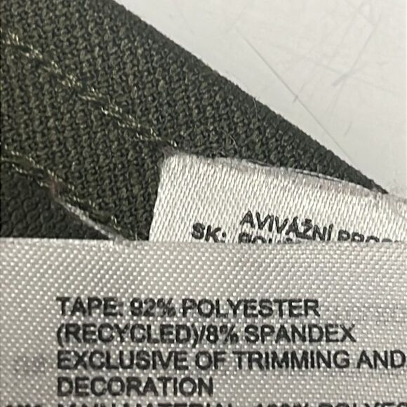 Adidas Women’s Areoready Olive Green Striped Pull-on Jogger Pants Zip Pocket-Med - Picture 15 of 15